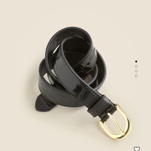 J.Crew Classic Belt in Croc-Embossed Leather